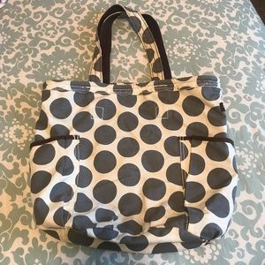 Thirty-One Polka Dot Tote Bag